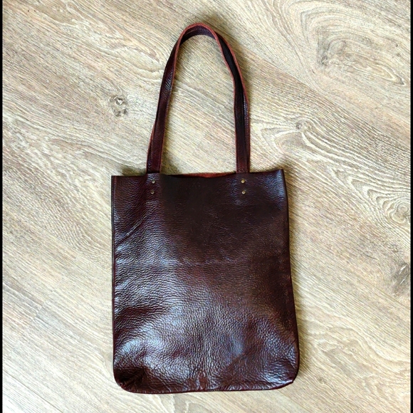 Artisan Leather tote bag, reversible tote, real suede bag, leather messenger bag - Picture 5 of 16